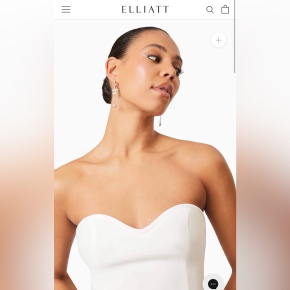 NEW WITH TAGS Bridal - Elliatt Janelle Strapless Mini Dress In White - Picture 2 of 9